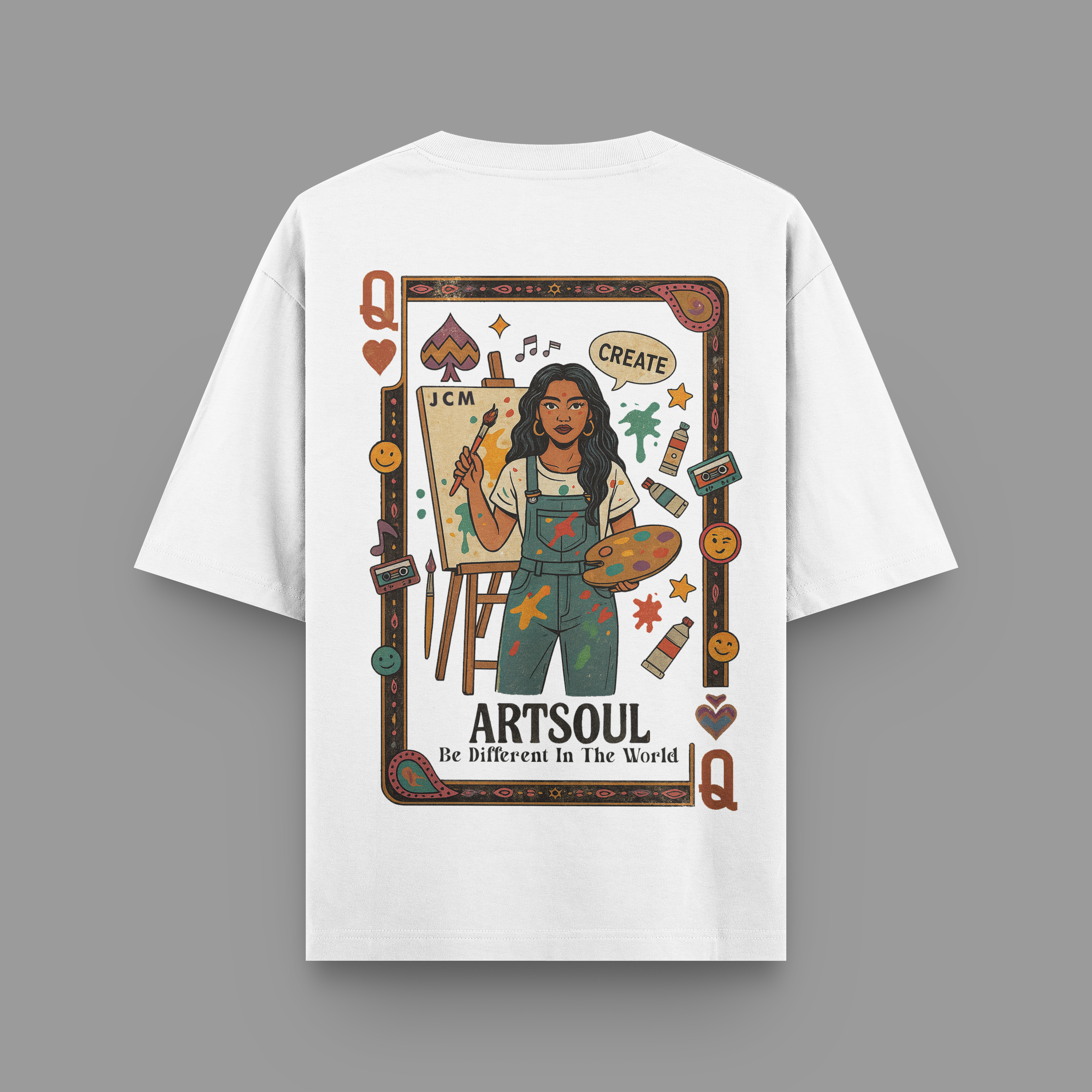 ART SOUL OVERSIZED T-SHIRT | 240 GSM, 100% PURE COTTON