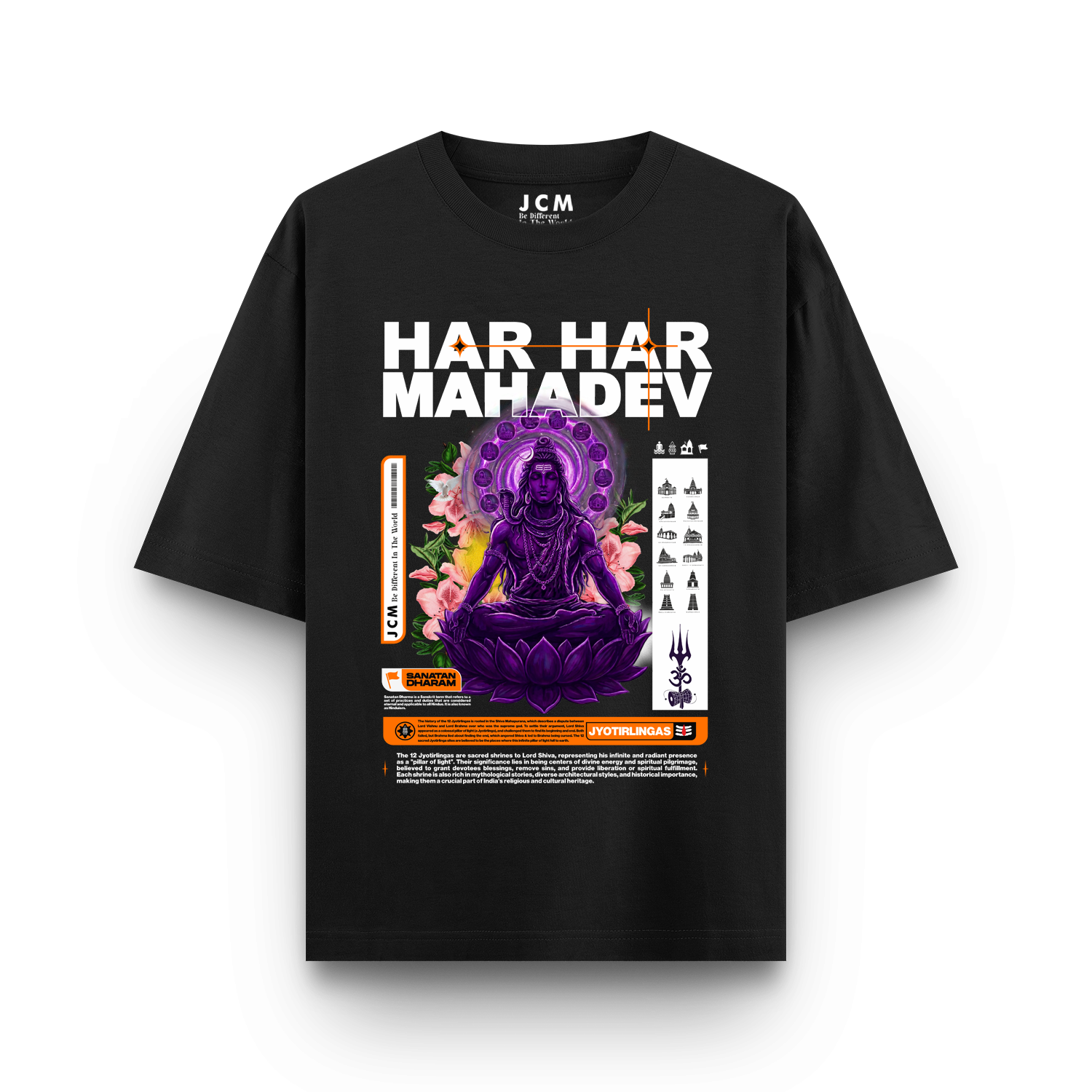 JYOTIRLING OVERSIZED T-SHIRT | 240 GSM, 100% PURE COTTON