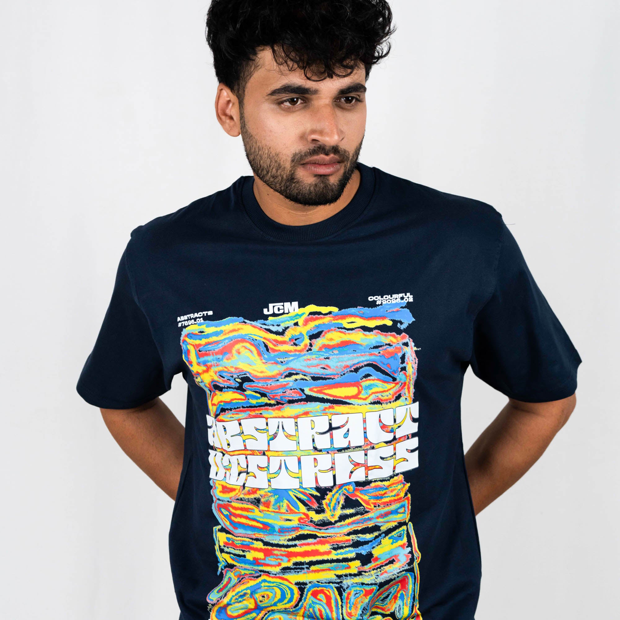 Abstract Distress Oversized T-shirt