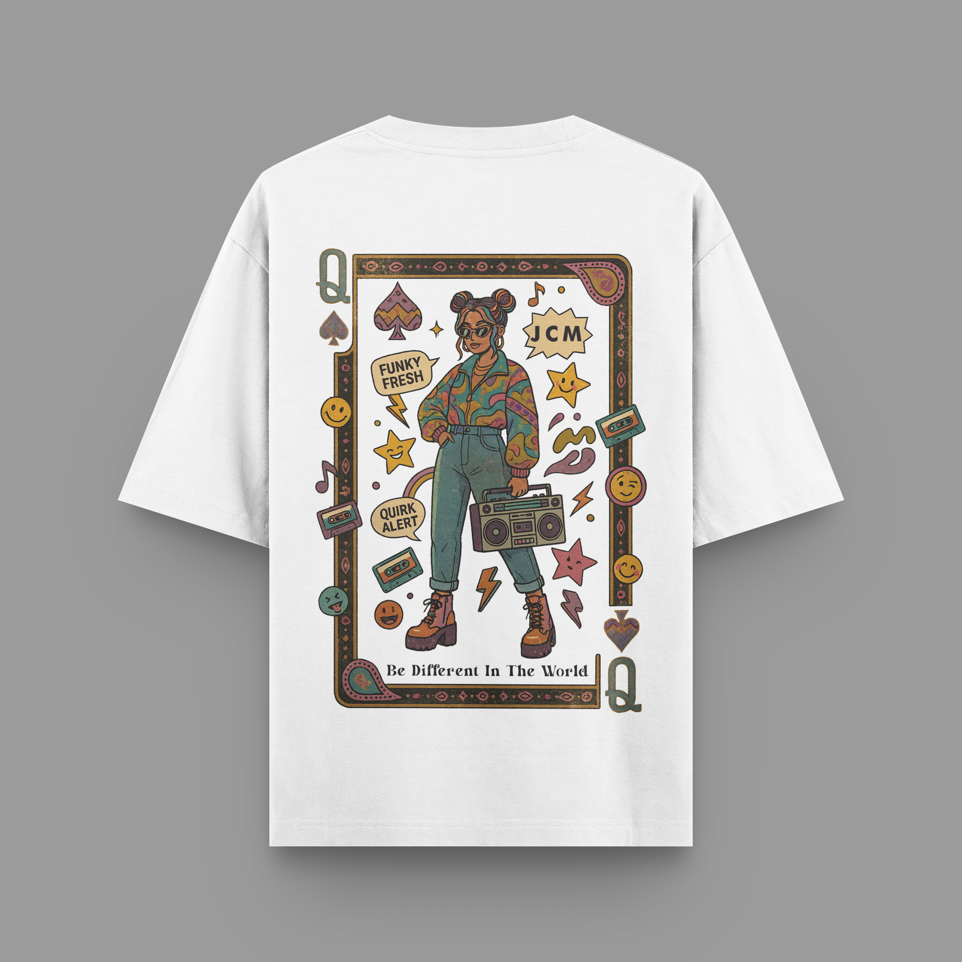 FUNKY FRESH OVERSIZED T-SHIRT | 240 GSM, 100% PURE COTTON