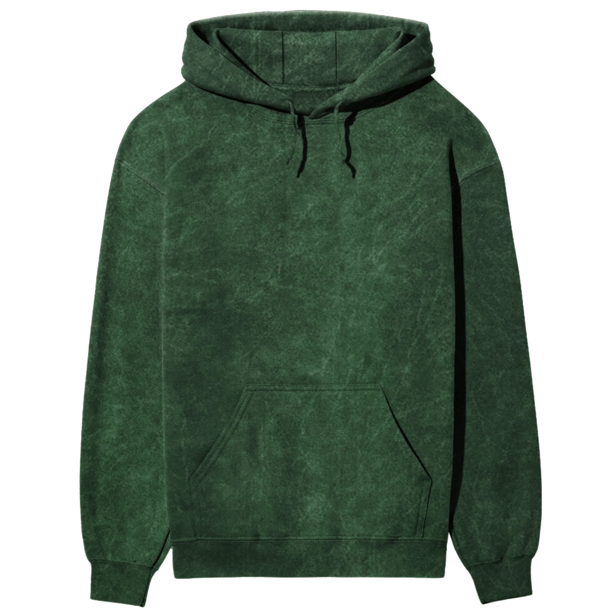 Acid-Washed Bottle Green Hoodie (Unisex)
