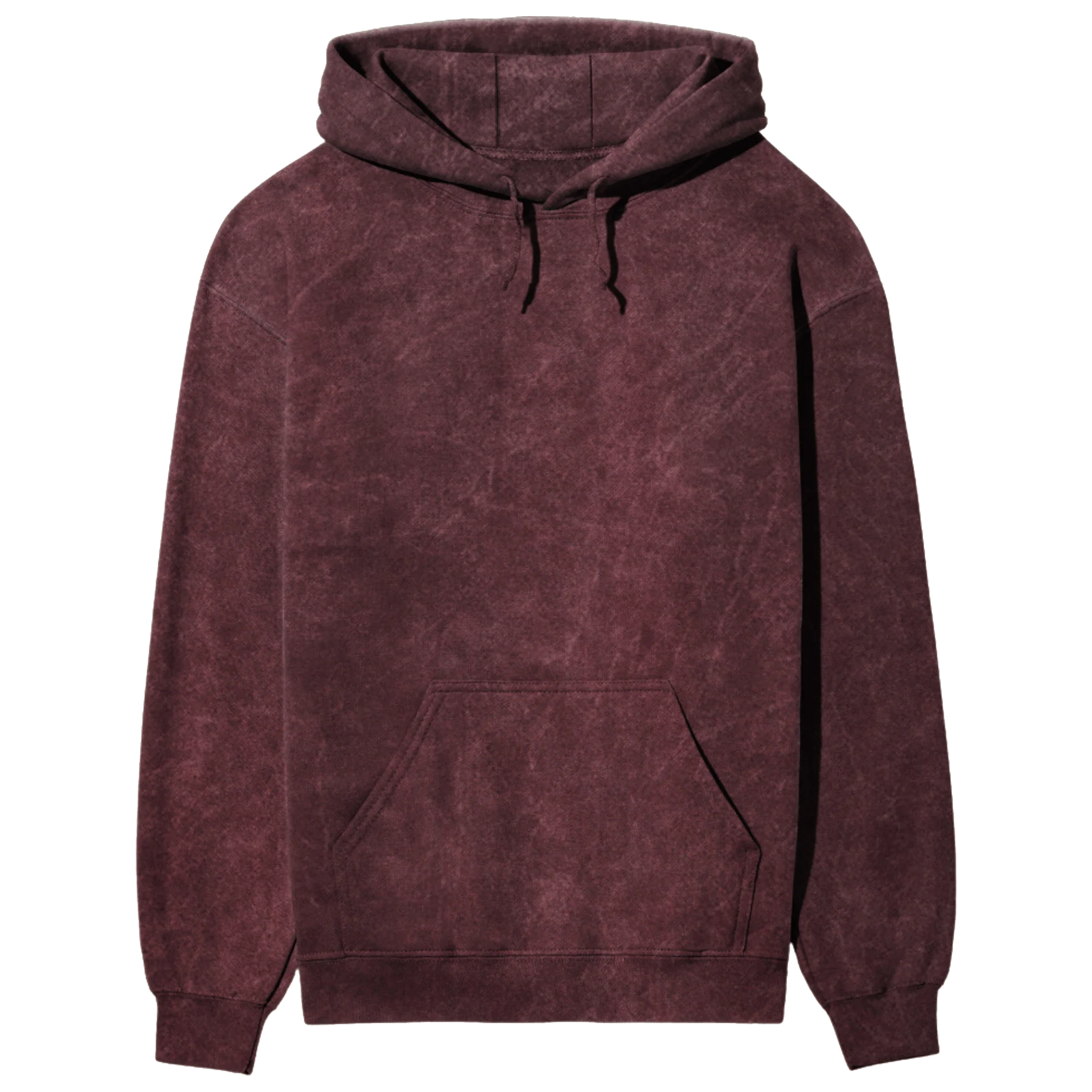 Acid-Washed Maroon Hoodie (Unisex)