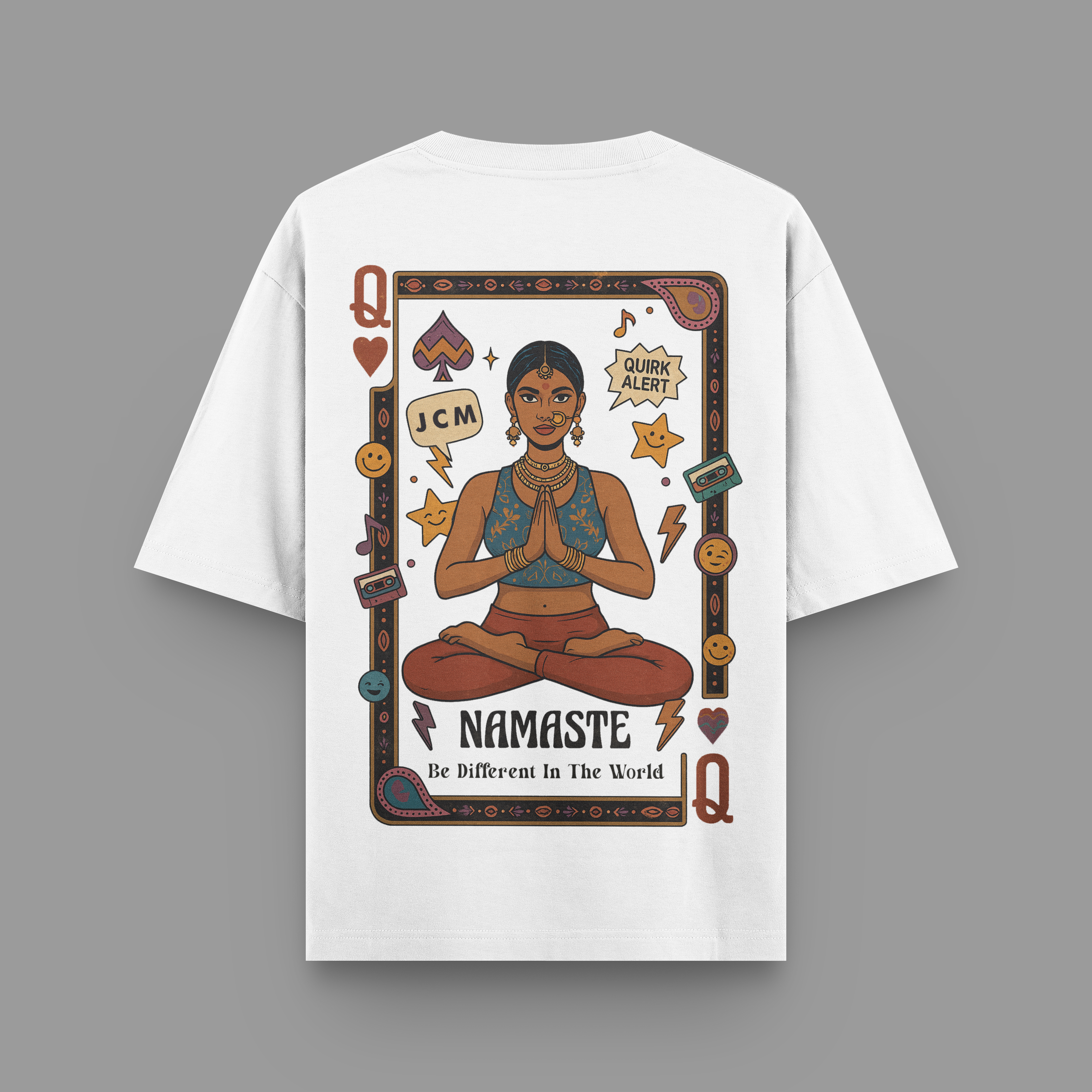 NAMASTE OVERSIZED T-SHIRT | 240 GSM, 100% PURE COTTON