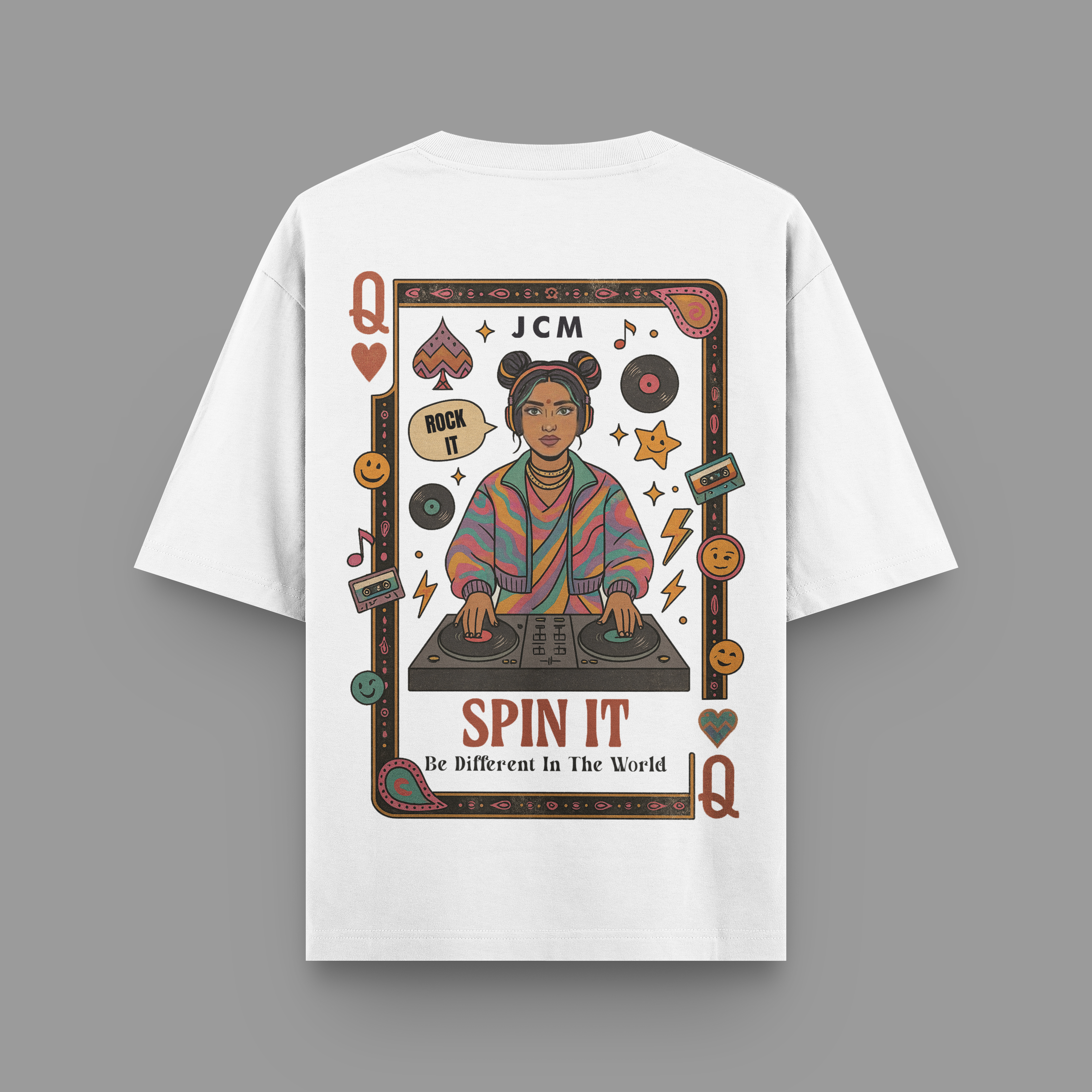 SPIN IT OVERSIZED T-SHIRT | 240 GSM, 100% PURE COTTON
