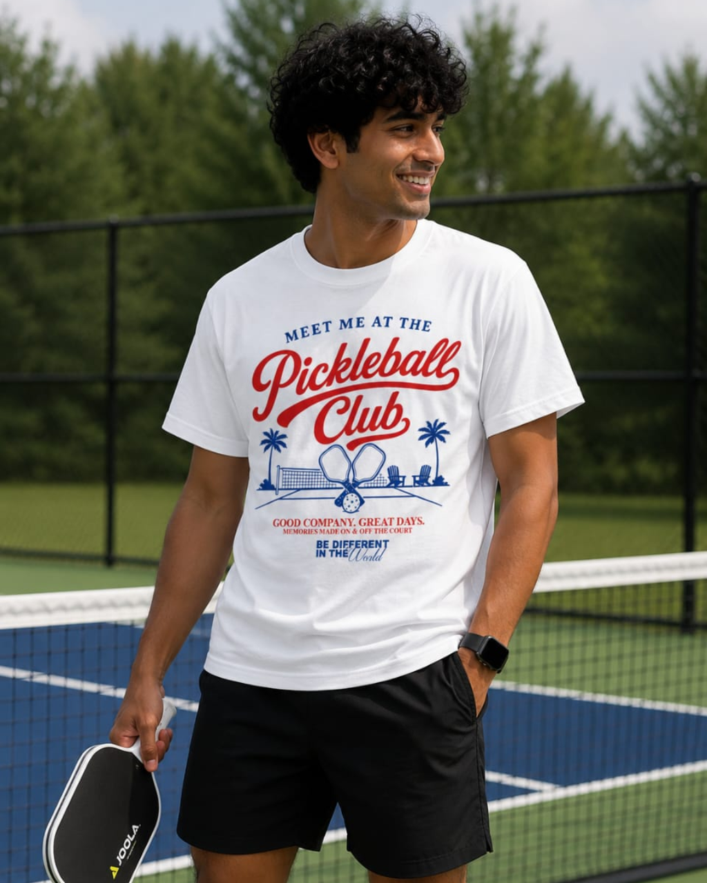 Meet Me At The Pickleball Club Regular Fit T-Shirt