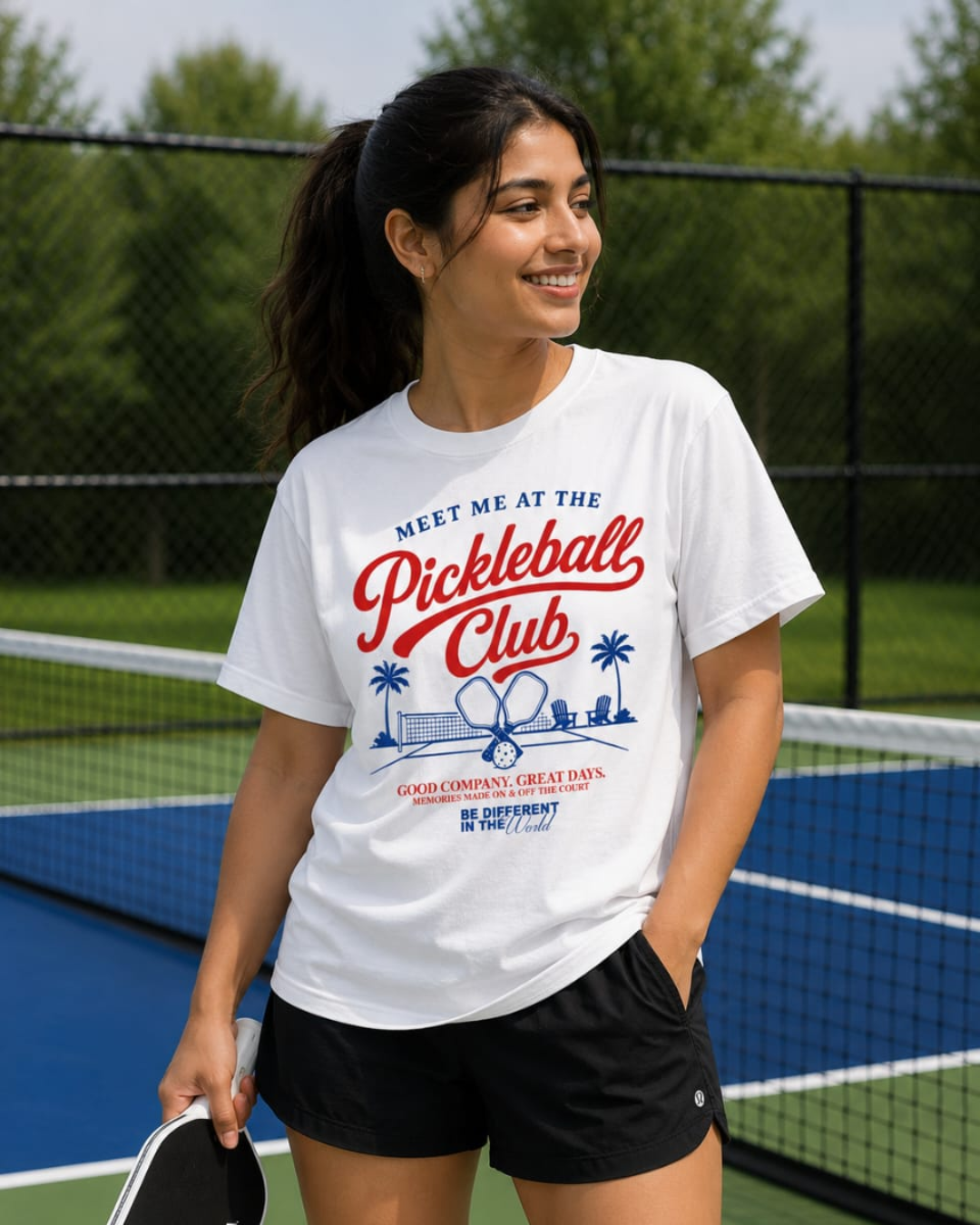 Meet Me At The Pickleball Club Regular Fit T-Shirt