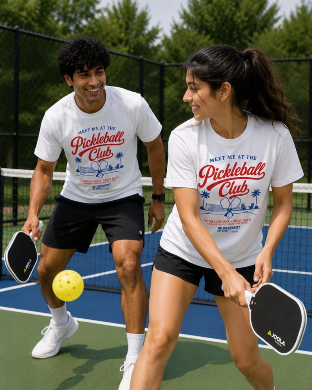 Meet Me At The Pickleball Club Regular Fit T-Shirt