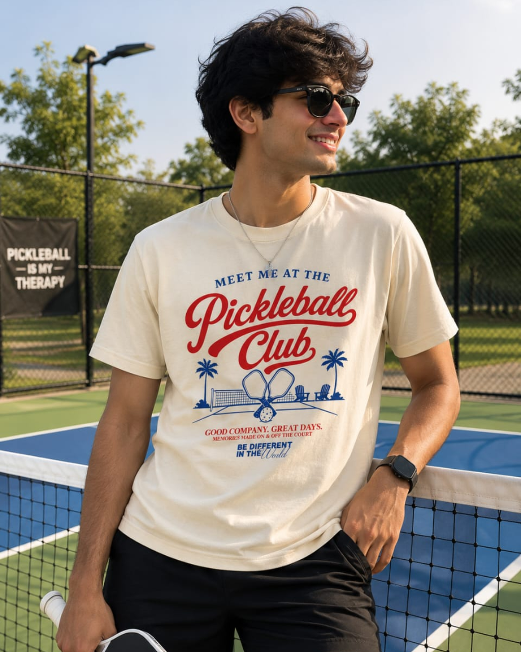 Meet Me At The Pickleball Club Regular Fit T-Shirt