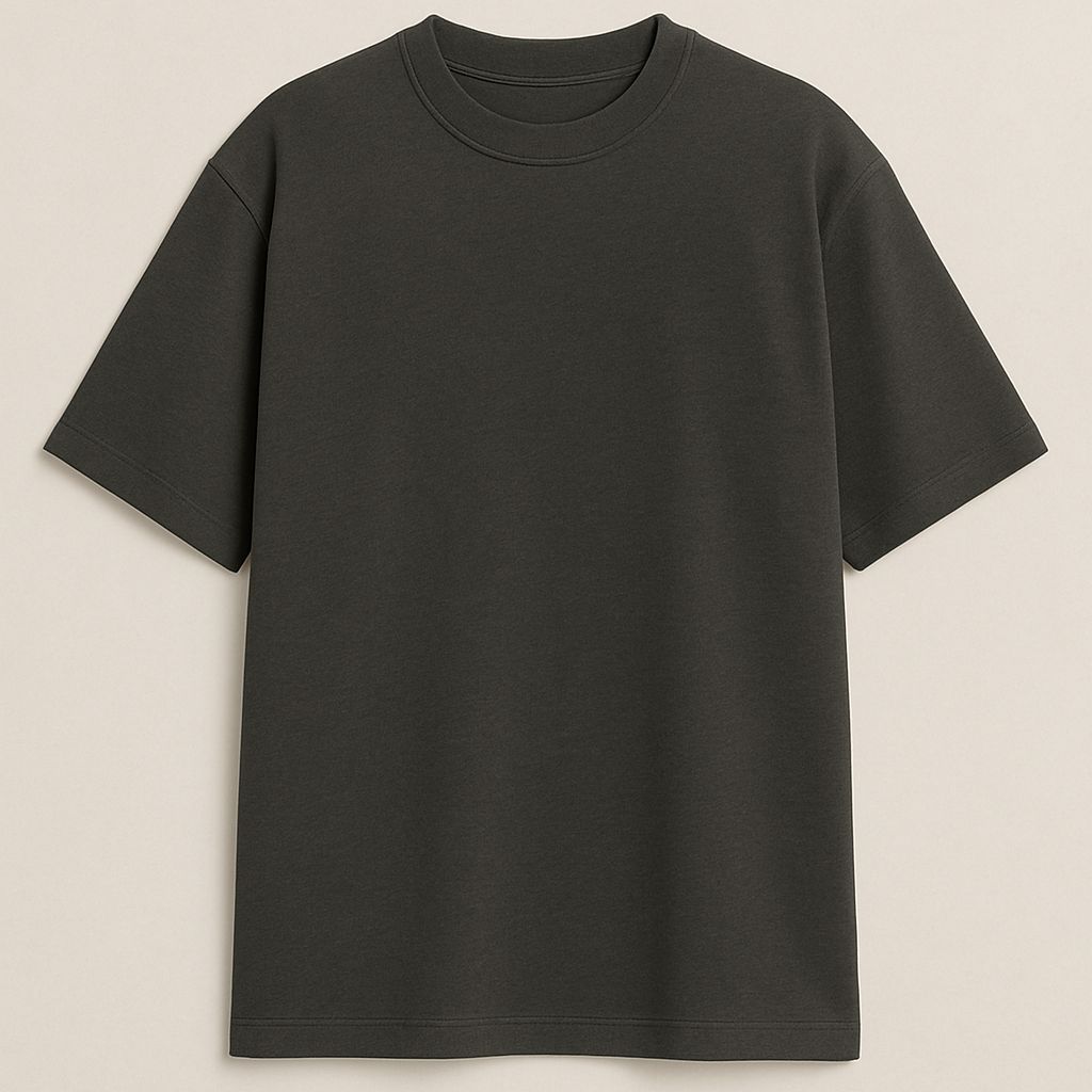 SLATE GREY FRENCH TERRY -  T-SHIRT