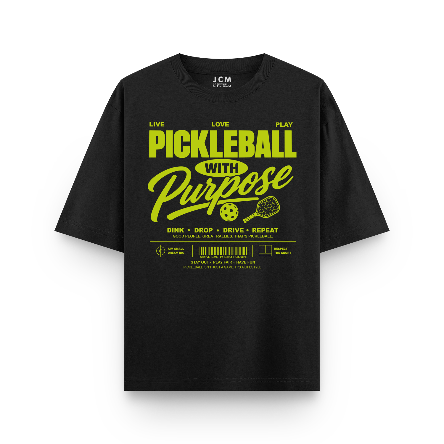 Pickleball With Purpose Oversized T-Shirt