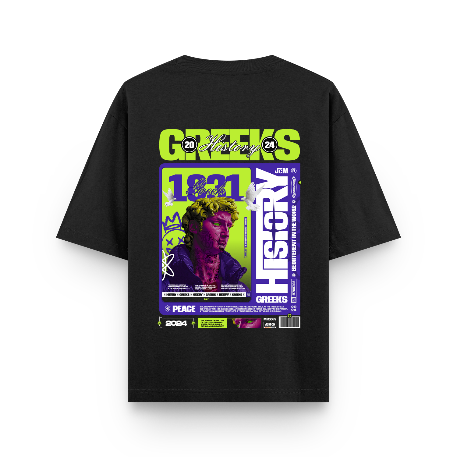 Greek History Oversized T-shirt