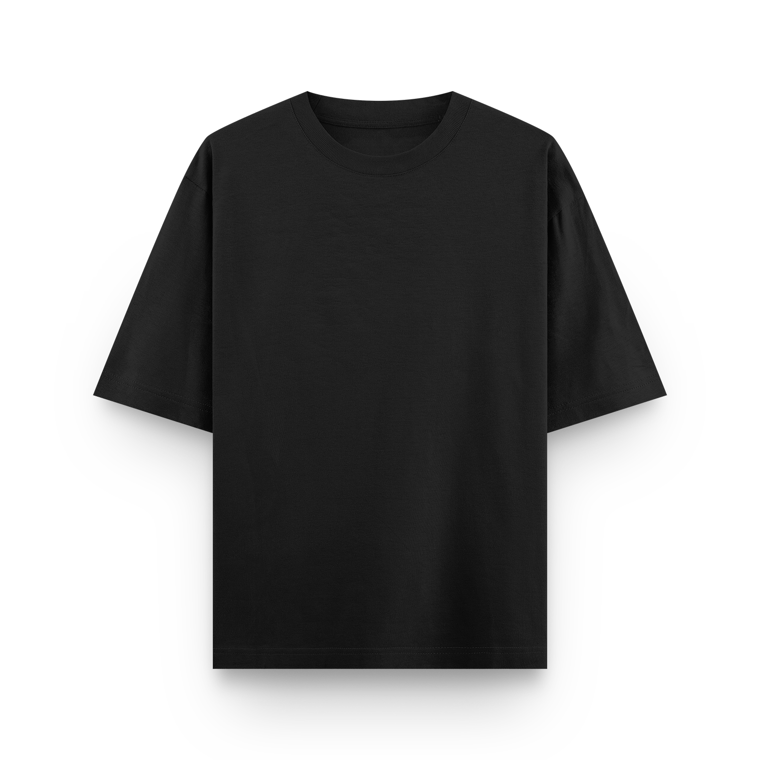 BLACK FRENCH TERRY - T-SHIRT