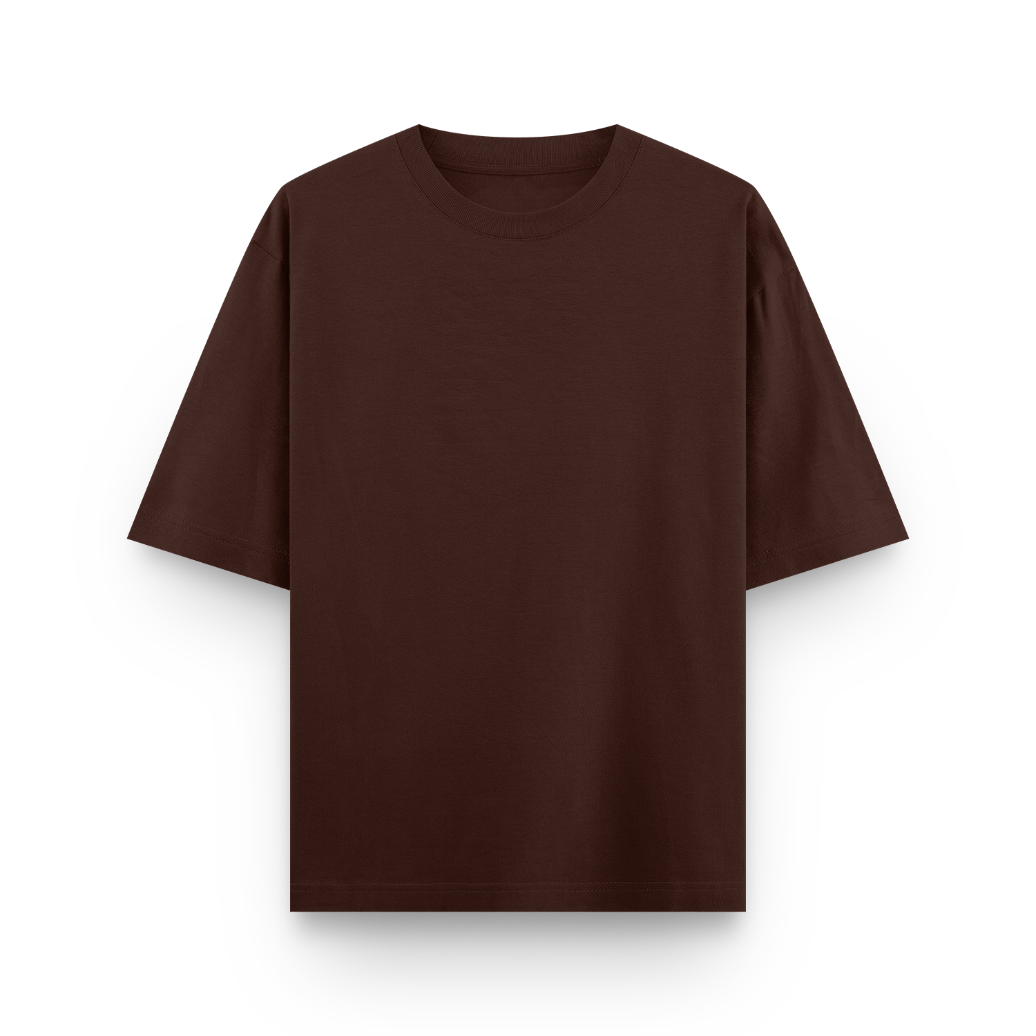 BROWN FRENCH TERRY - T-SHIRT