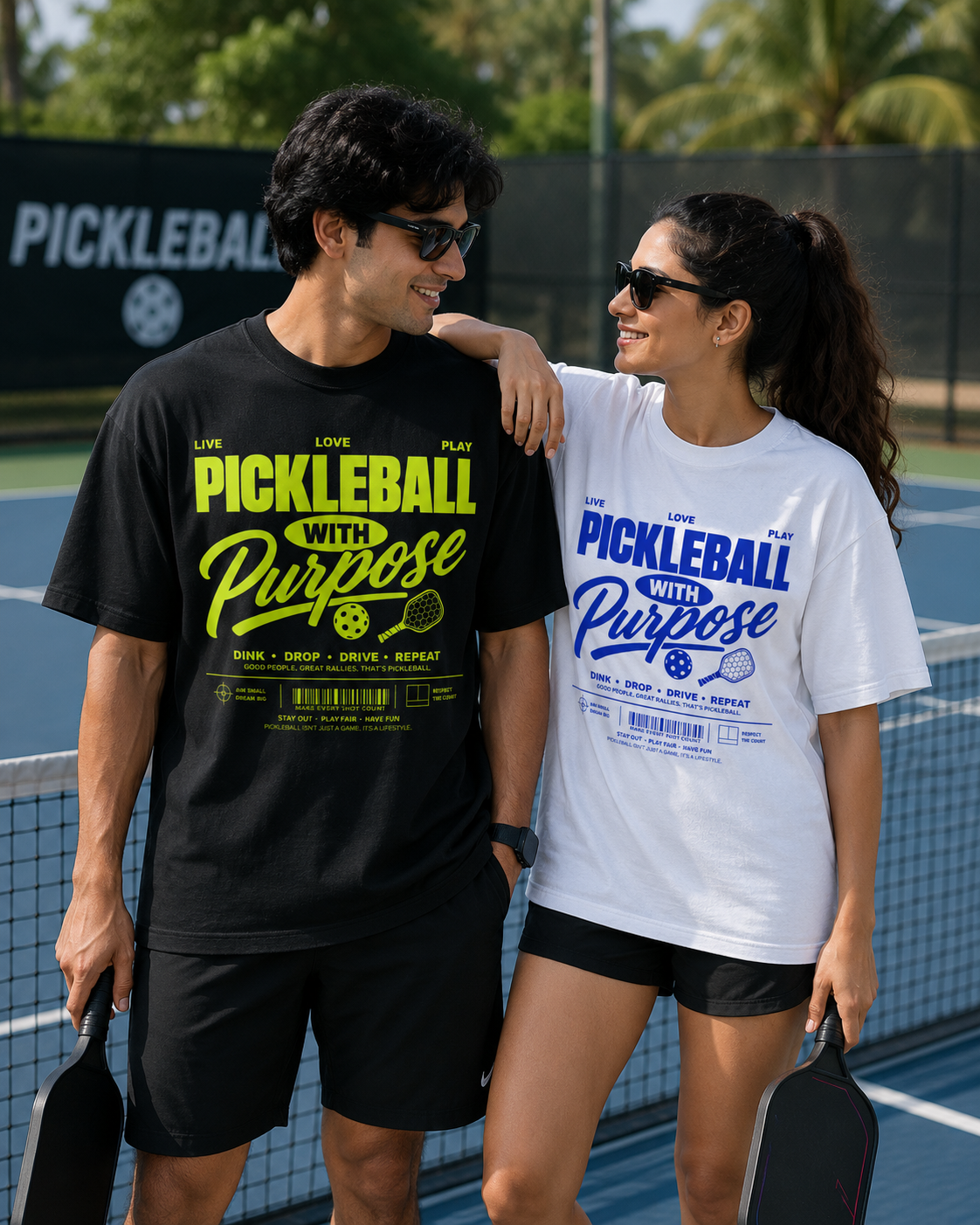 Pickleball With Purpose Oversized T-Shirt