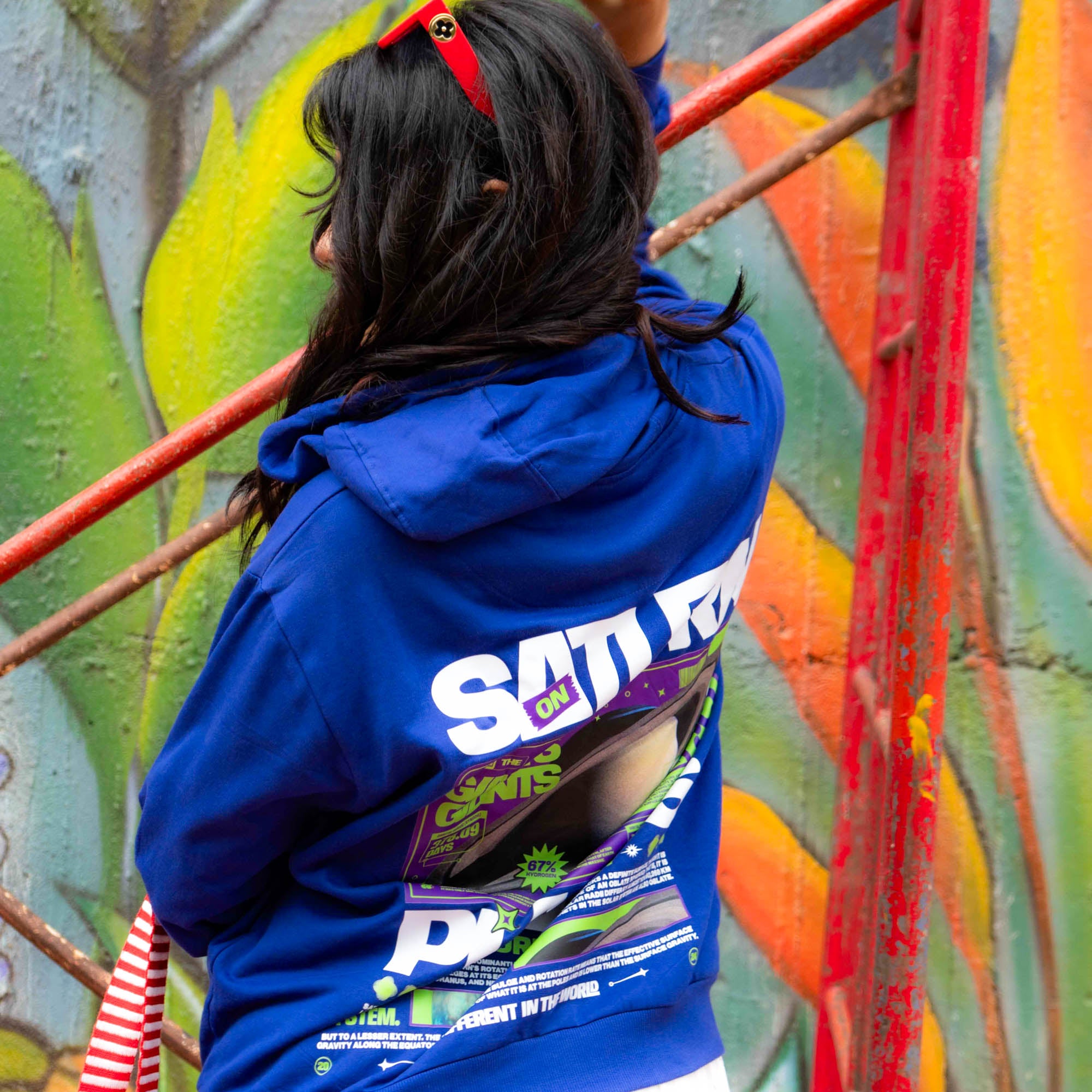 Saturn Hoodie printed (Unisex)