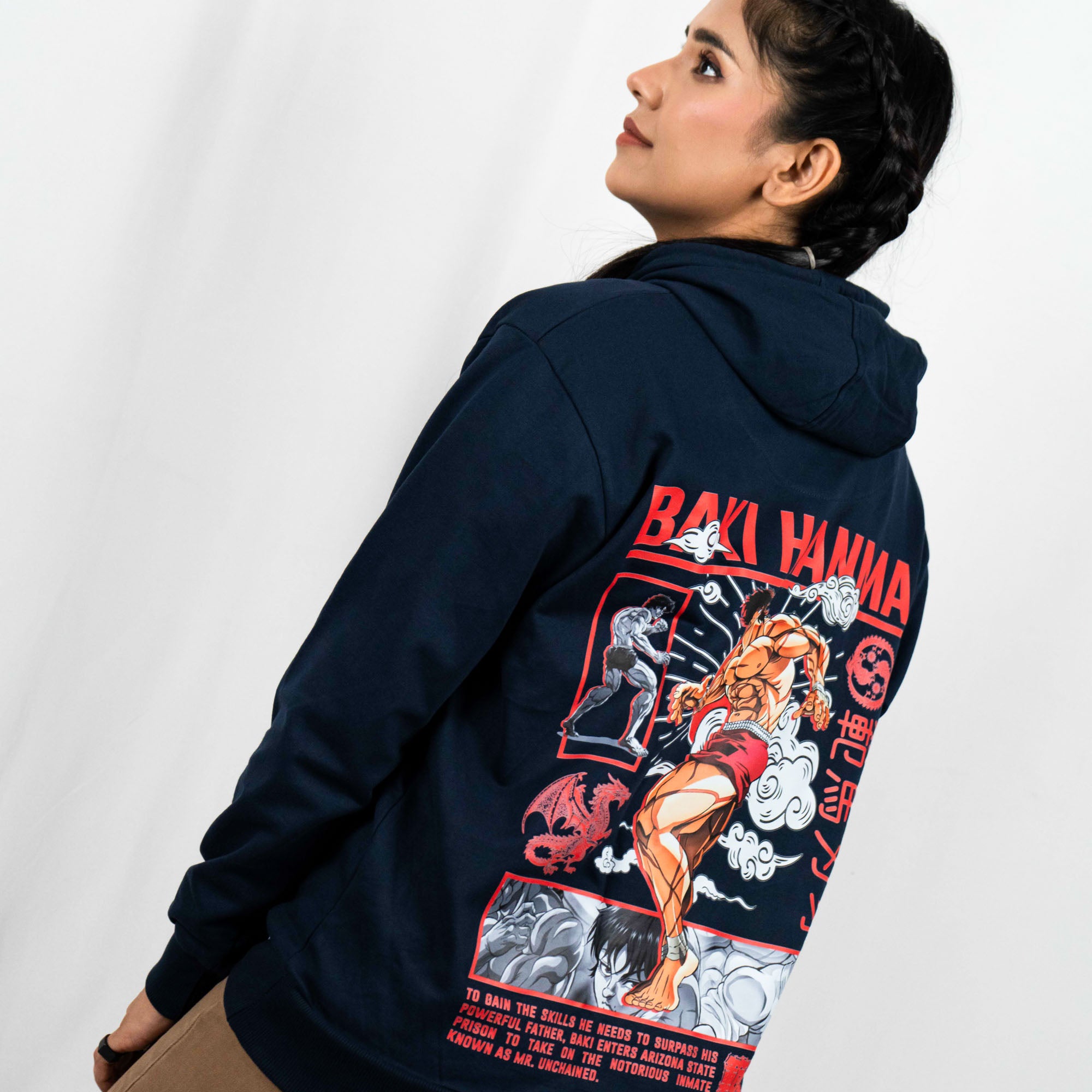Baki Hanma Hoodie Printed (Unisex)