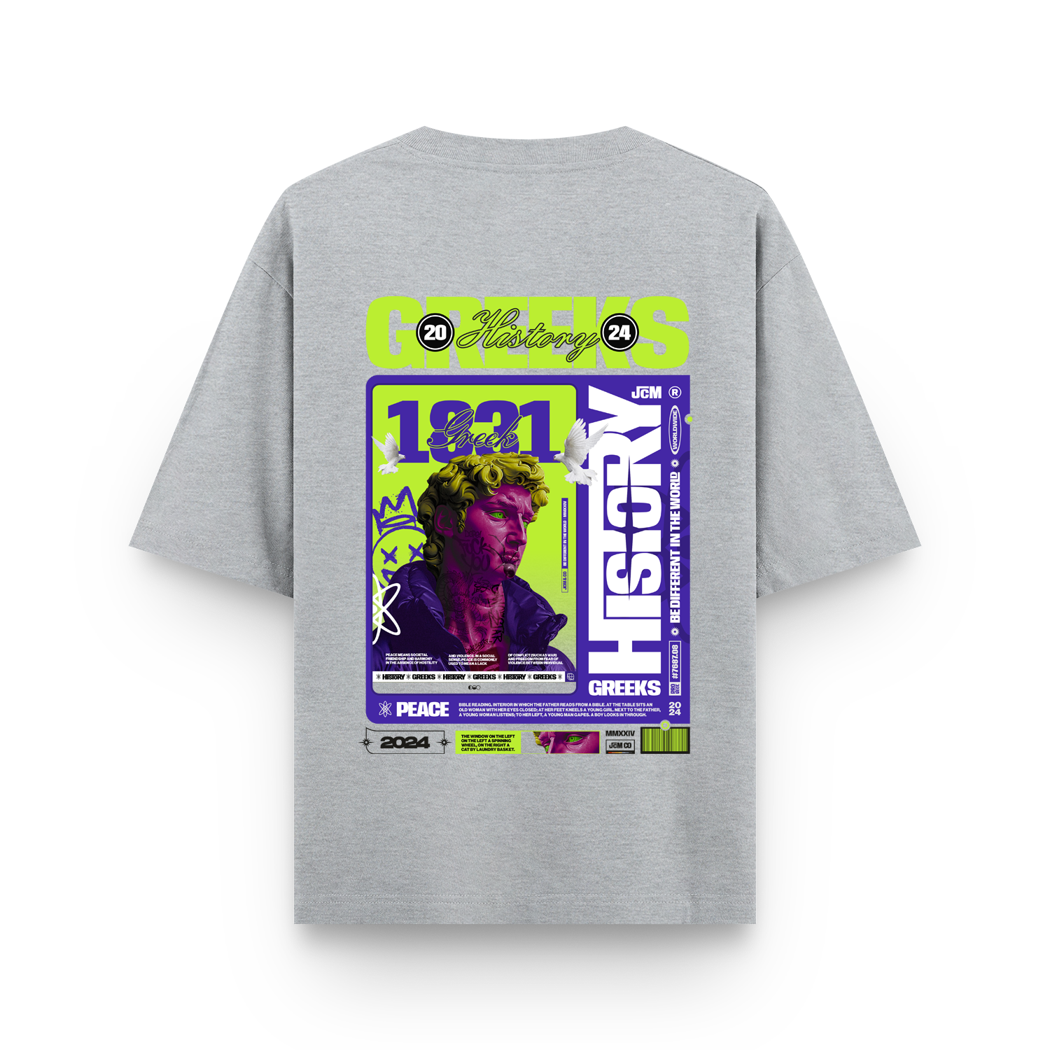 Greek History Oversized T-shirt