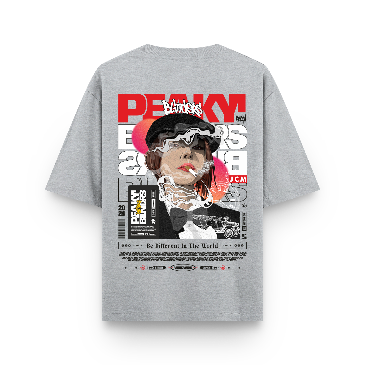 Peaky Blinders Oversized T-Shirt | 240 GSM Heavy Cotton
