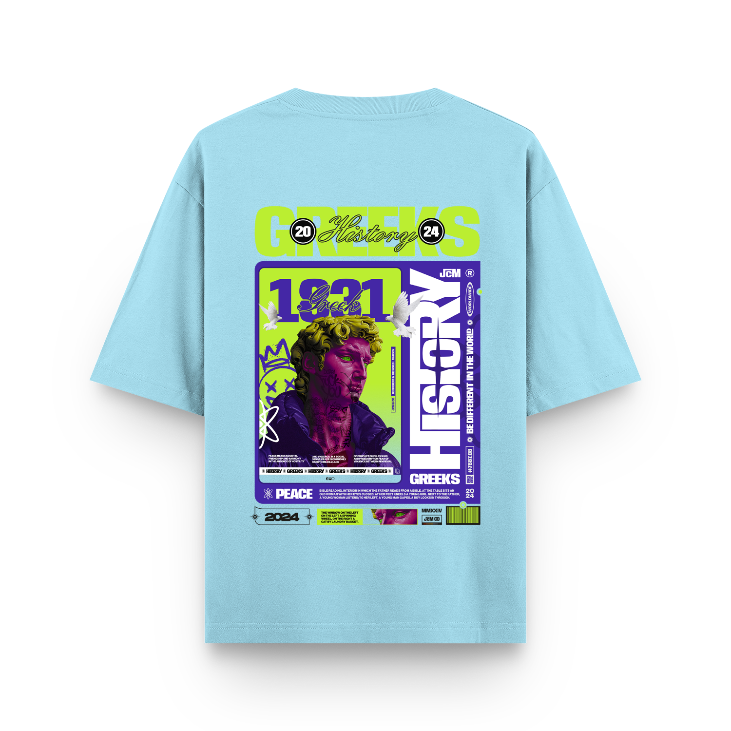 Greek History Oversized T-shirt
