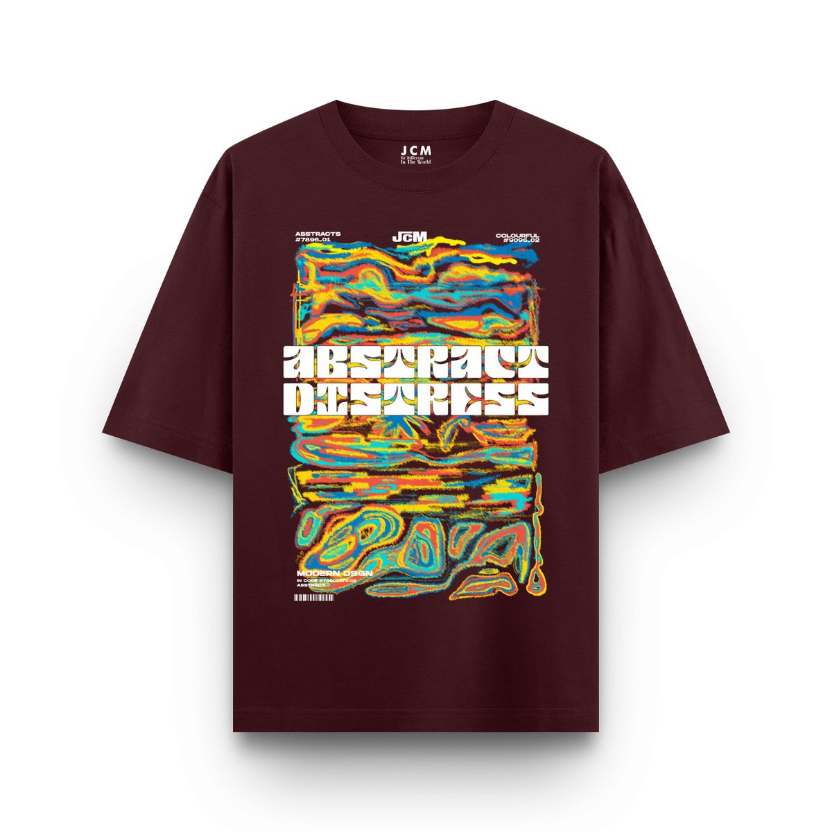 Abstract Distress Oversized T-shirt – JCM Tshirts