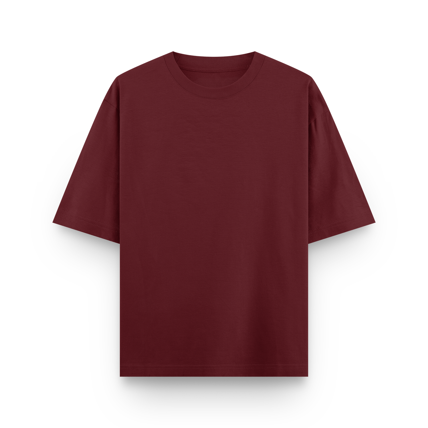 MAROON FRENCH TERRY - T-SHIRT