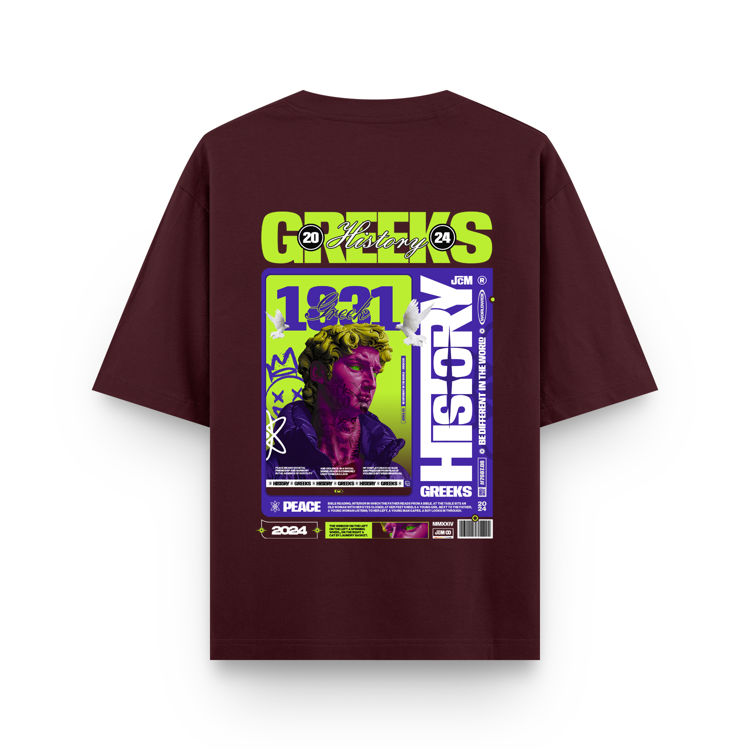 Greek History Oversized T-shirt