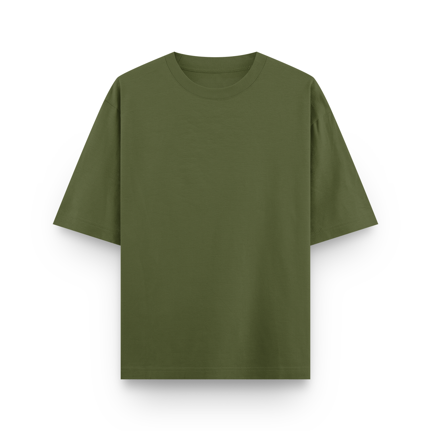 MOSS GREEN FRENCH TERRY - T-SHIRT