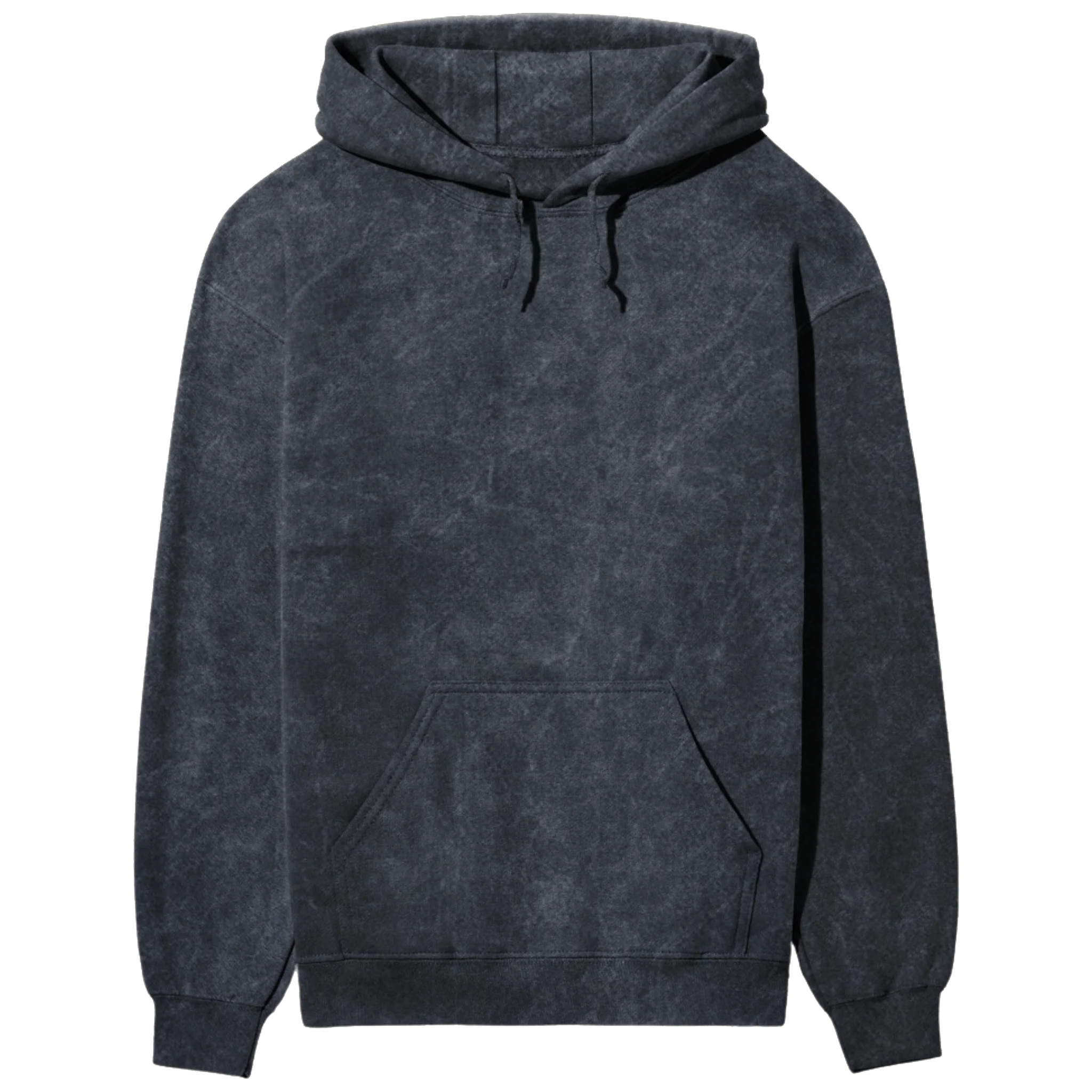 Acid-Washed Navy Blue Hoodie (Unisex)