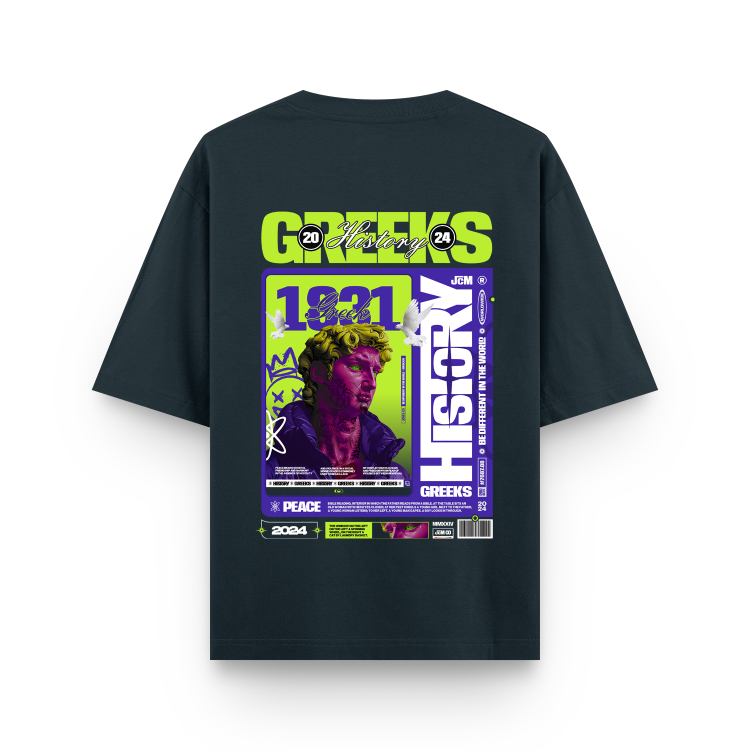 Greek History Oversized T-shirt