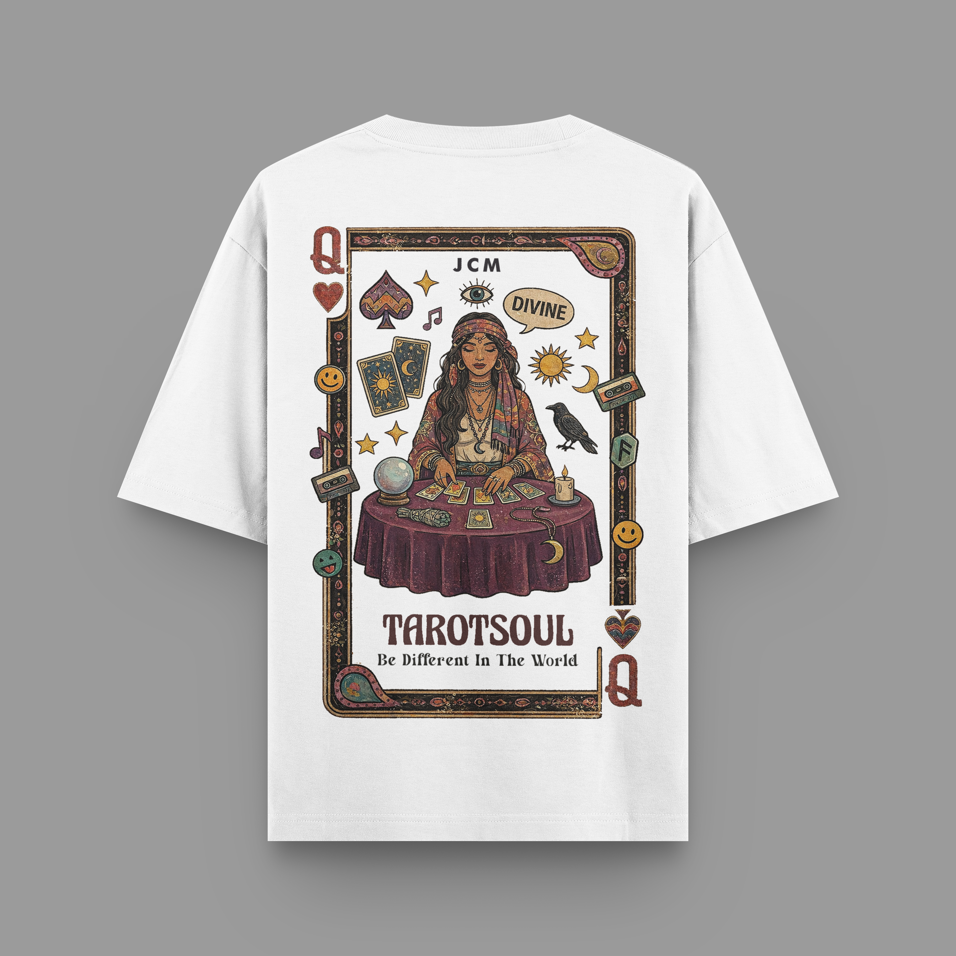 TAROT SOUL OVERSIZED T-SHIRT | 240 GSM, 100% PURE COTTON
