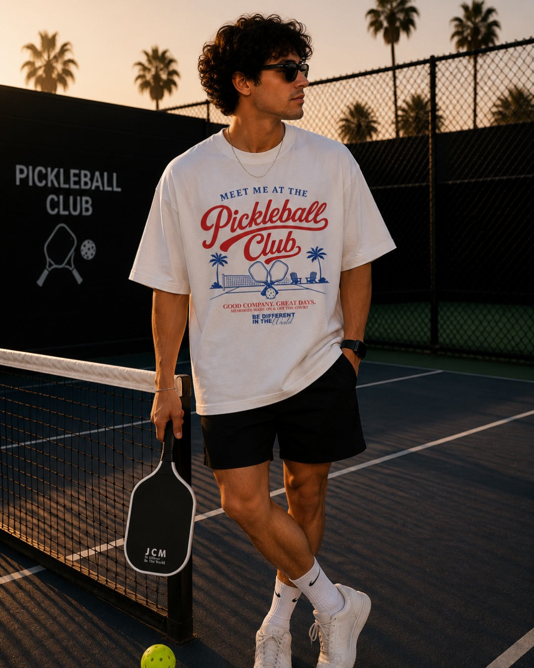 Certified Pickleball Addict Oversized T-Shirt