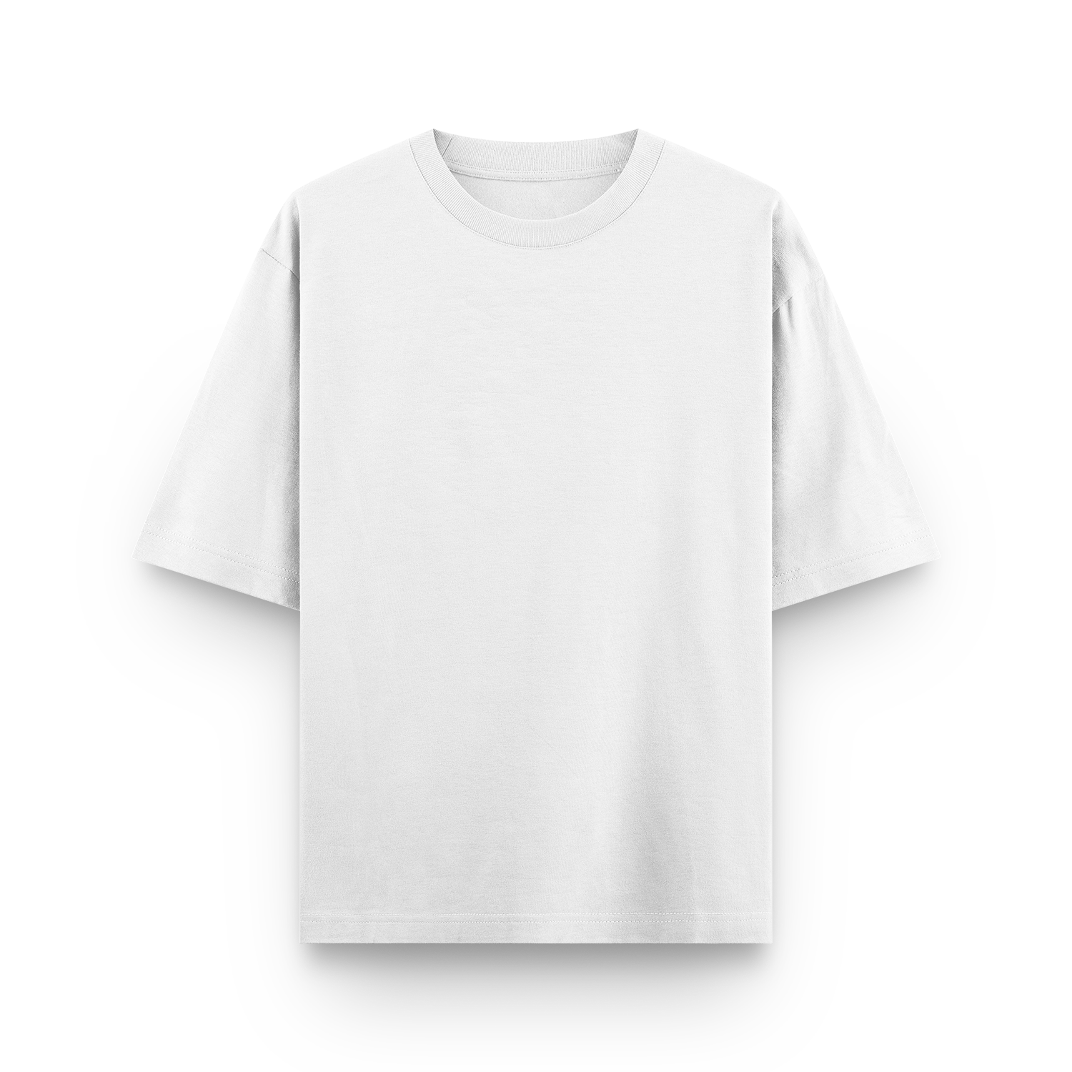 WHITE FRENCH TERRY - T-SHIRT