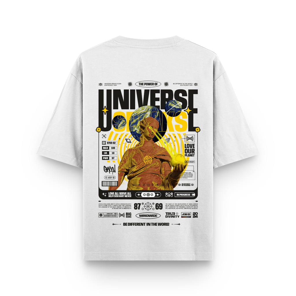 Universe Speaks Oversized T-shirt