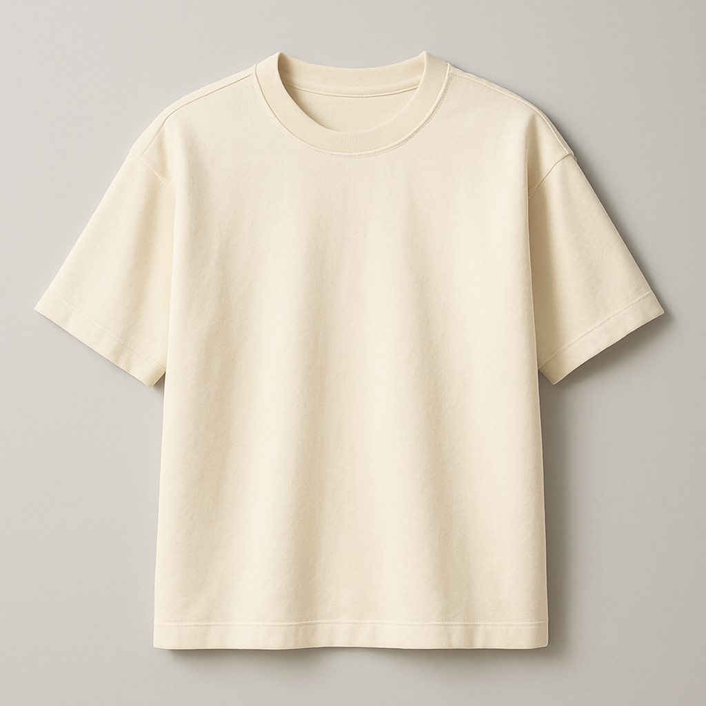 OFF WHITE FRENCH TERRY - T-SHIRT