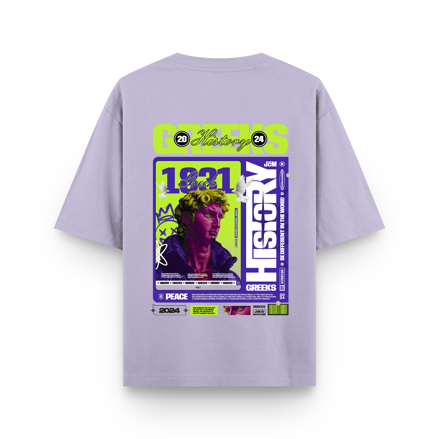 Greek History Oversized T-shirt